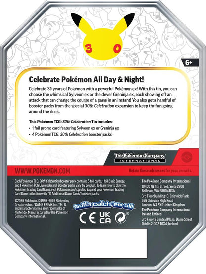 (Preorder) Pokémon 30th Celebration EX Tin Sylveon