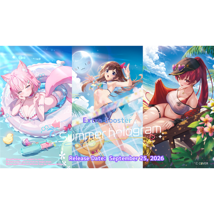 hololive Official Card Game - Extra Booster - Summer hologram - Display Case (12x Booster Boxes)