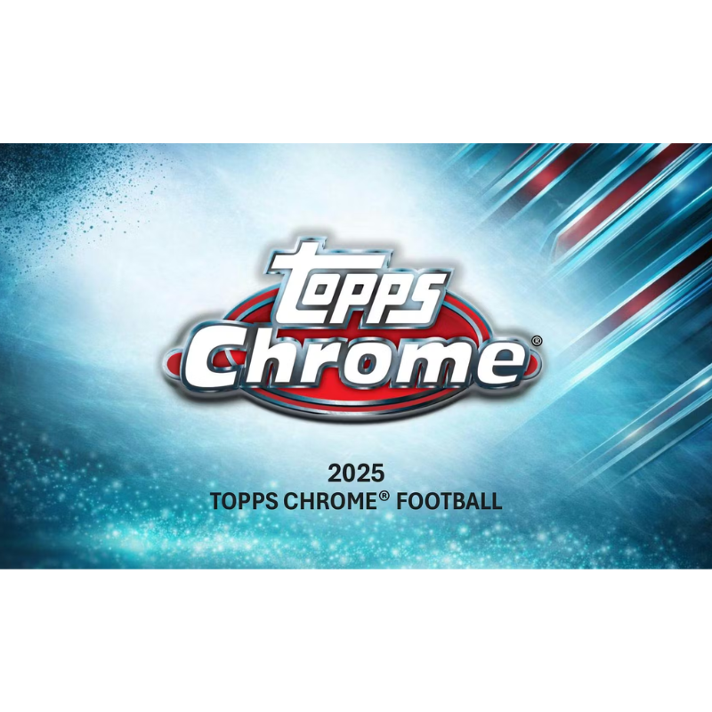 2025 Topps Chrome Football Hobby 12 Box Case