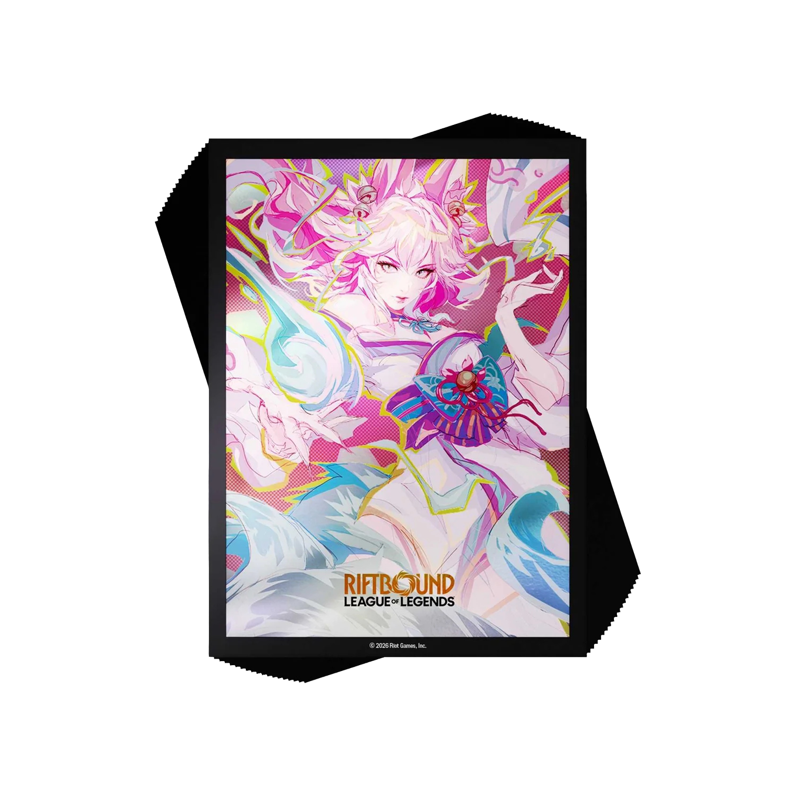 Riftbound-LoL-TCG_Spiritforged_Art-Sleeves-Spirit-Blossom-Ahri