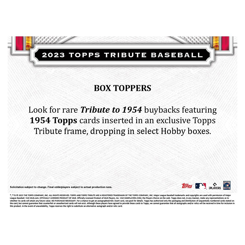 2023ToppsTributeBaseballHobbyBox8