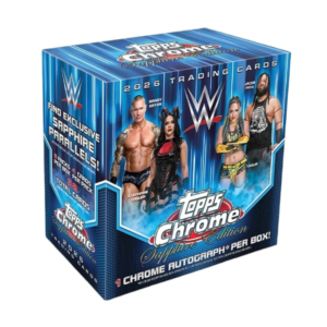 2026 Topps Chrome WWE Hobby Sapphire 10 Box Case